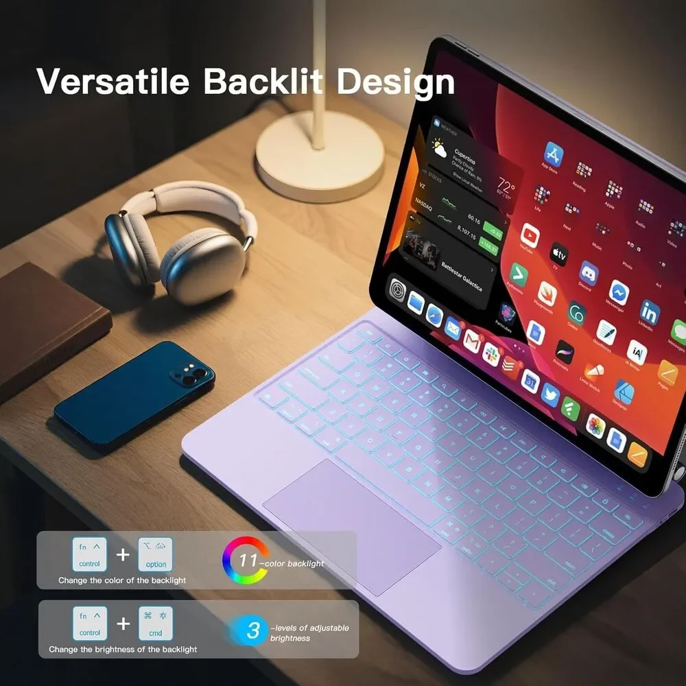 ipad Pro 13 inch Case with Keyboard (M5 2025 / M4 2024), Magic Keyboard with Pen